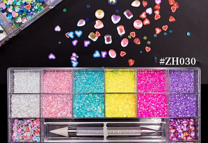 Summer Rhinestone Nail Set: Neon Gems for 2026 Looks